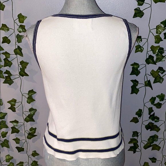 Women’s Free People White Striped V-Neck Tank Top - Picture 8 of 8